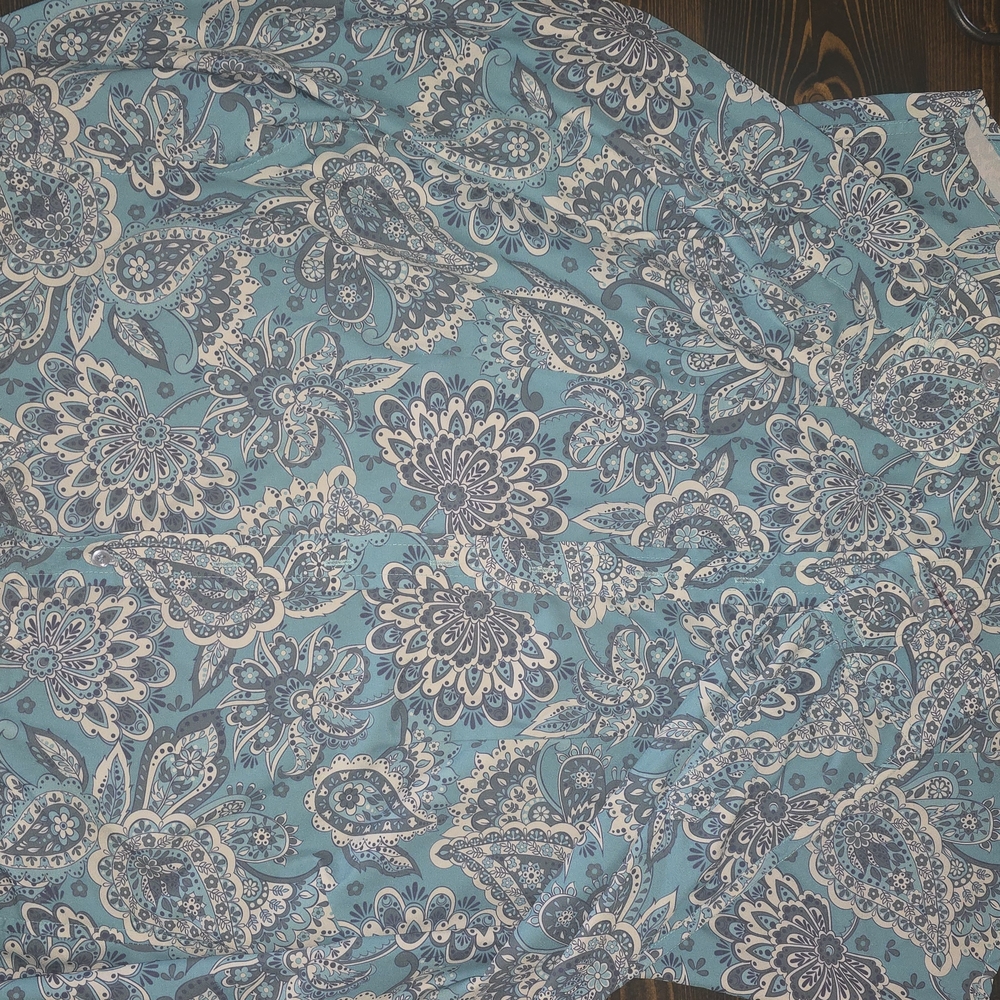 Floral Blue Blouse